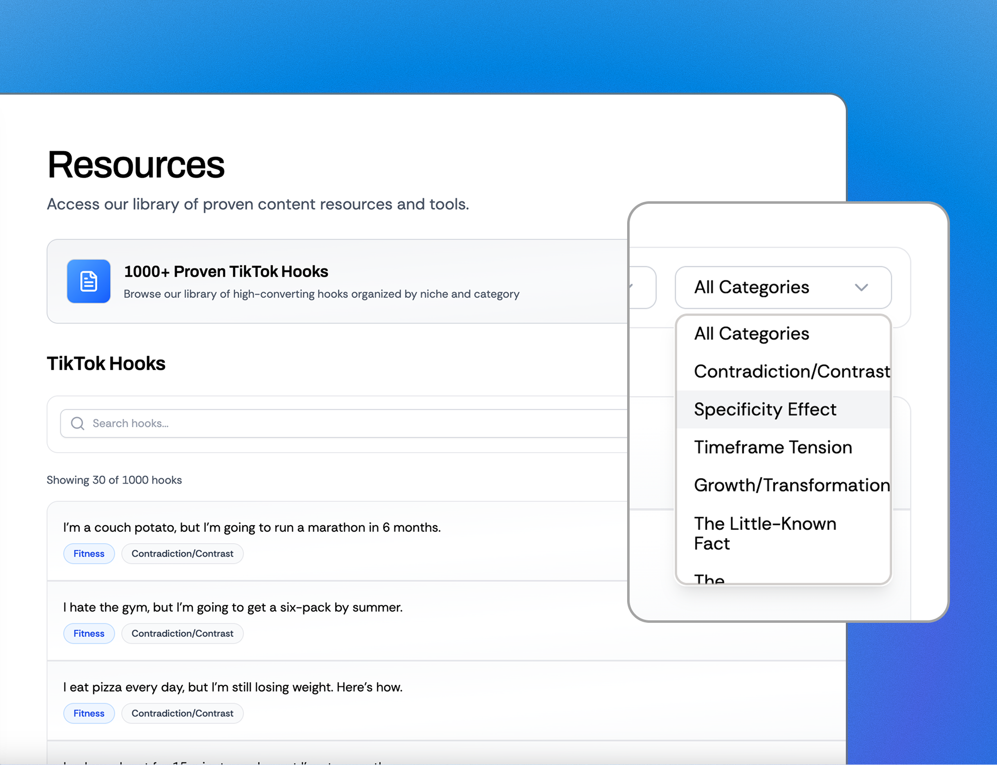 Format & Breakdown Library Preview